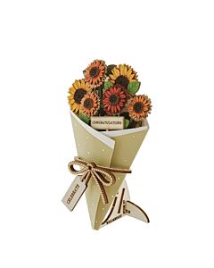 Wild & Wood Congratulations 3D Flower Figurine Card Letterbox Gift